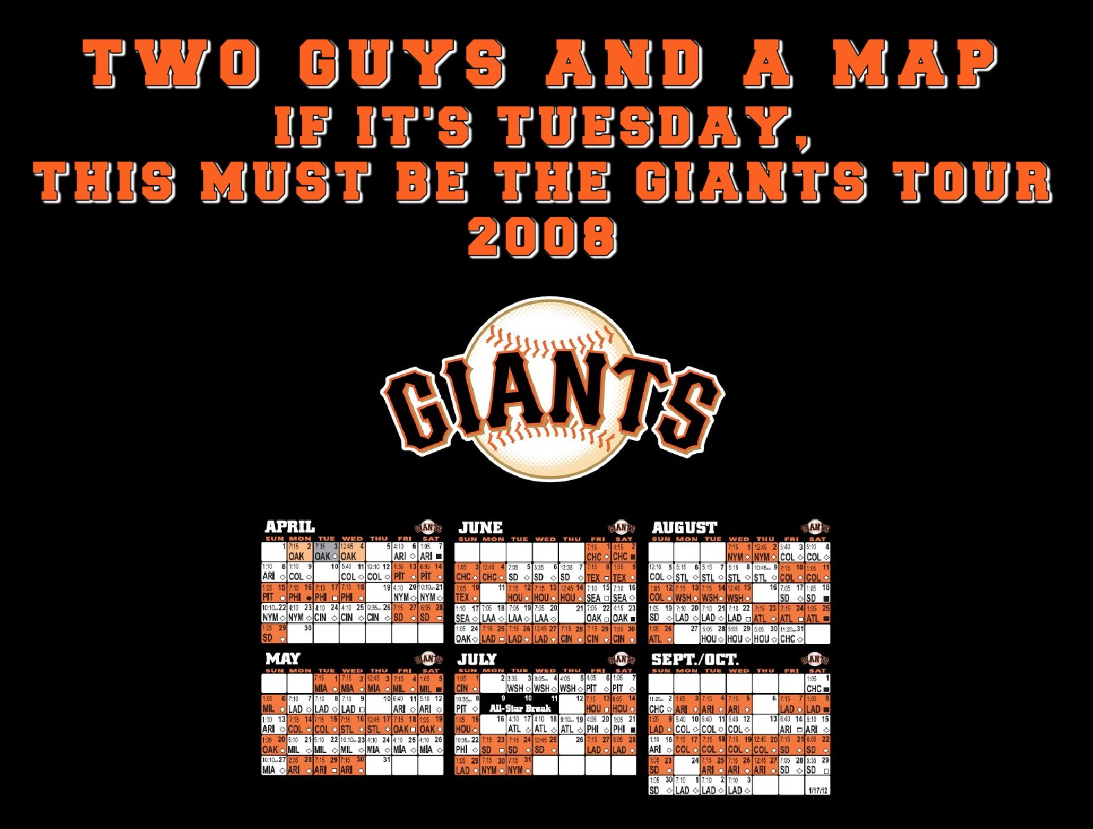 Giants schedule