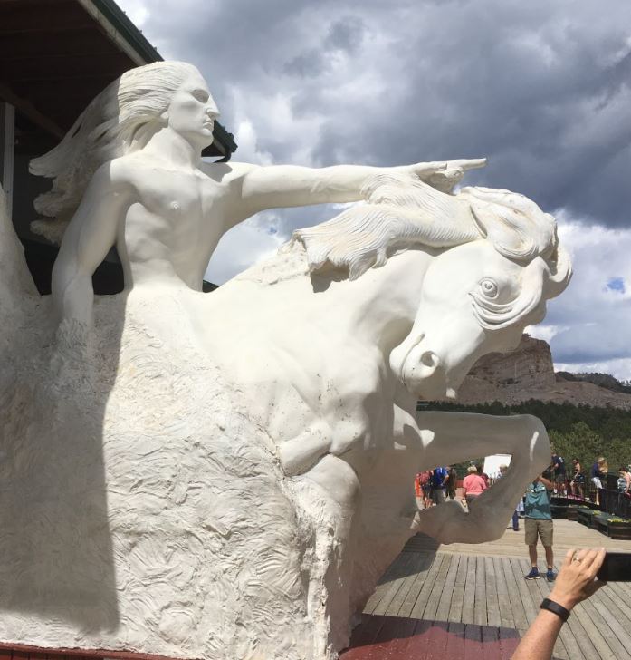 Crazy Horse Memorial model
