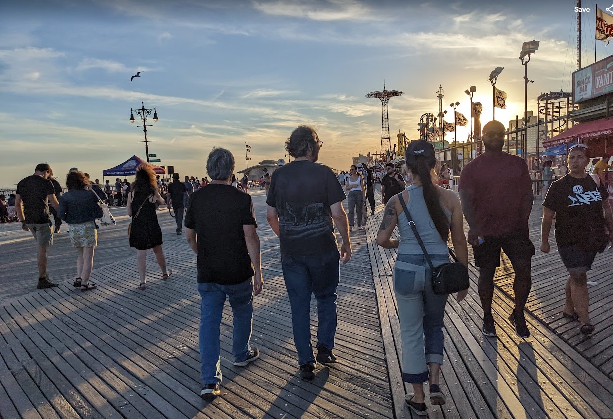 Coney Island boardwalk