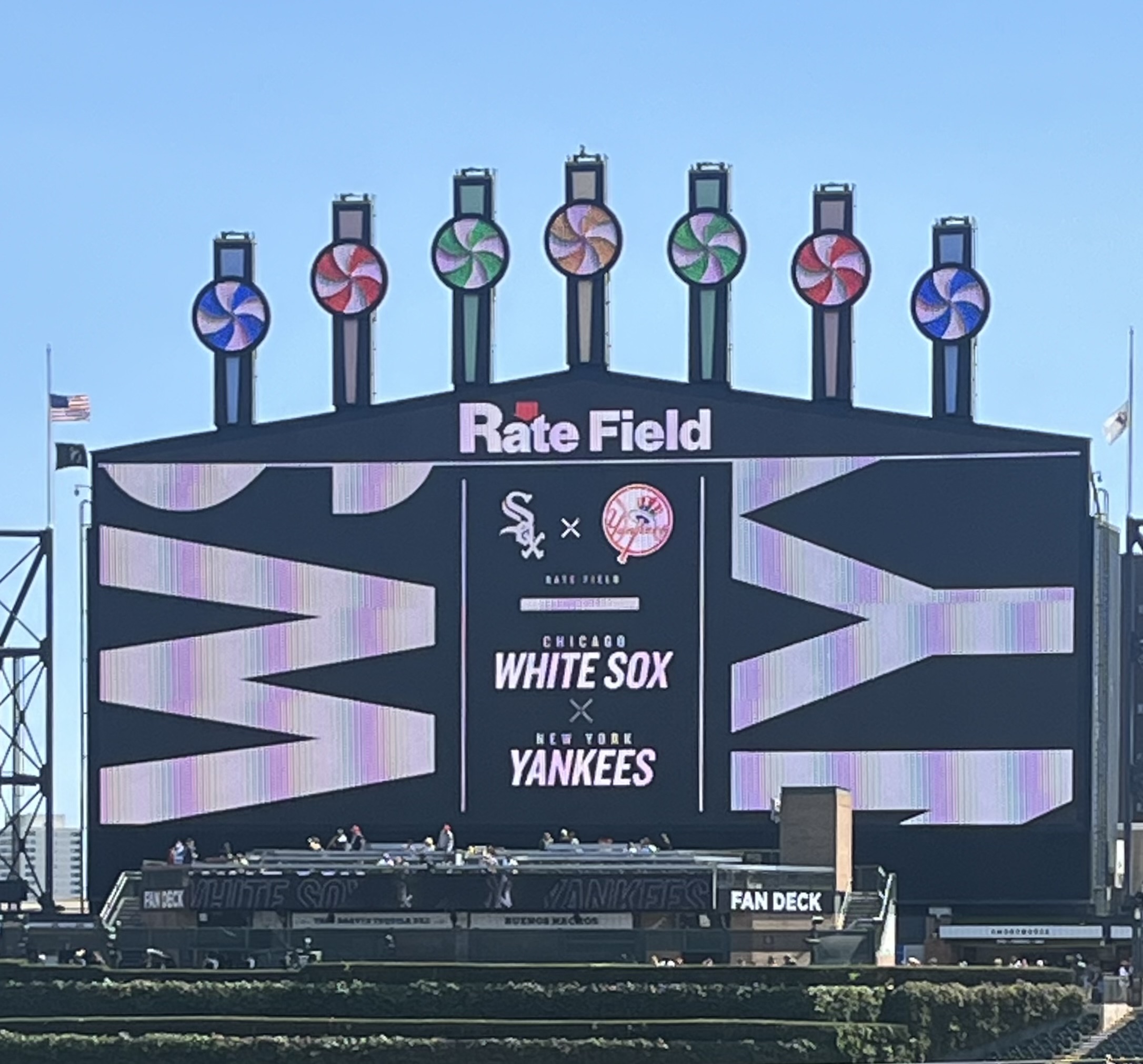 Rate Field scoreboard